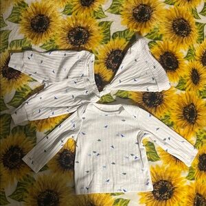White and Blue Kids Shirt & Pants Set